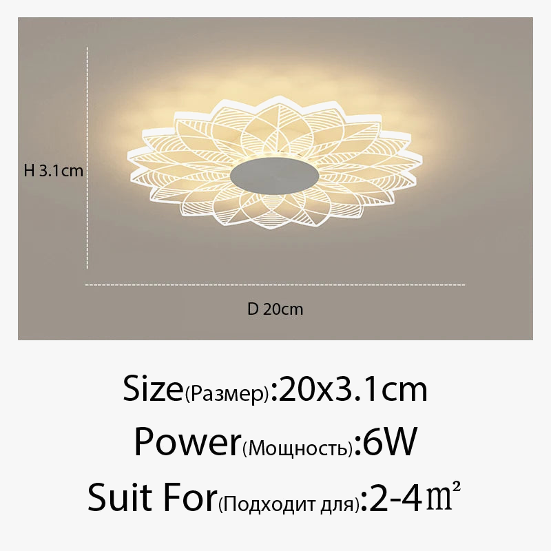 Plafonnier Moderne Minimaliste Fleur Créatif