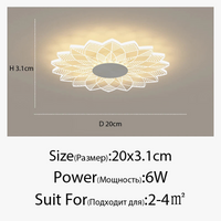 Plafonnier Moderne Minimaliste Fleur Créatif