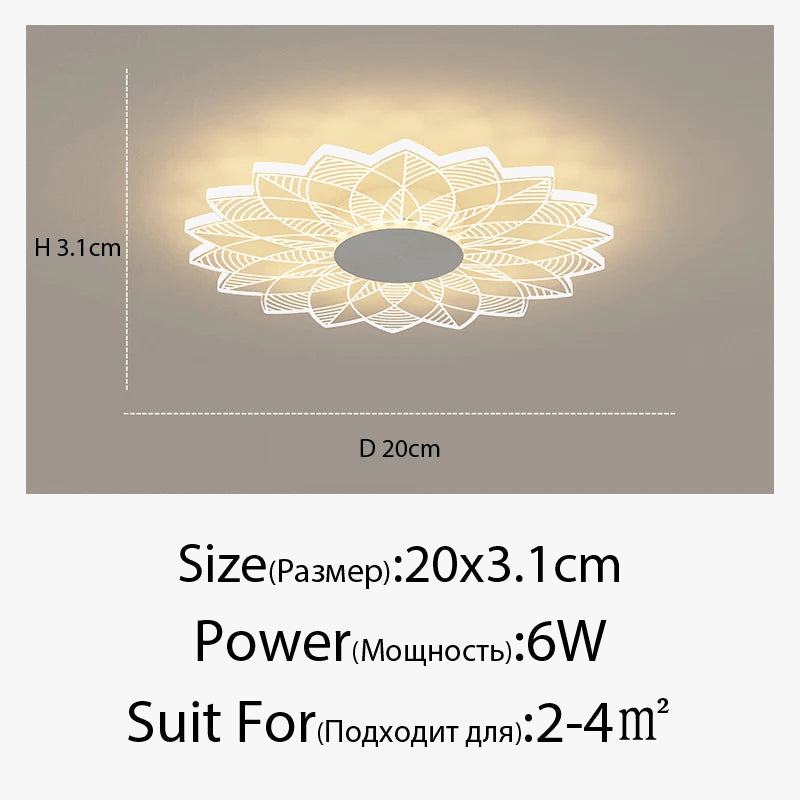 Plafonnier Moderne Minimaliste Fleur Créatif | Marco Lucetti