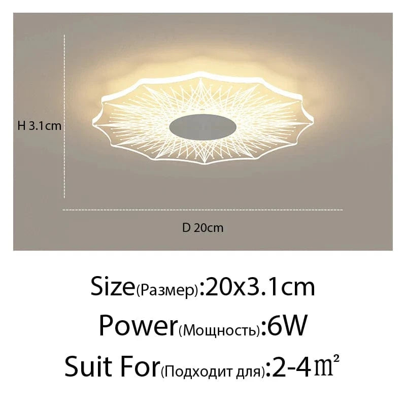 Plafonnier Moderne Minimaliste Fleur Créatif | Marco Lucetti X2109-20E / 3 couleurs pas de télécommande