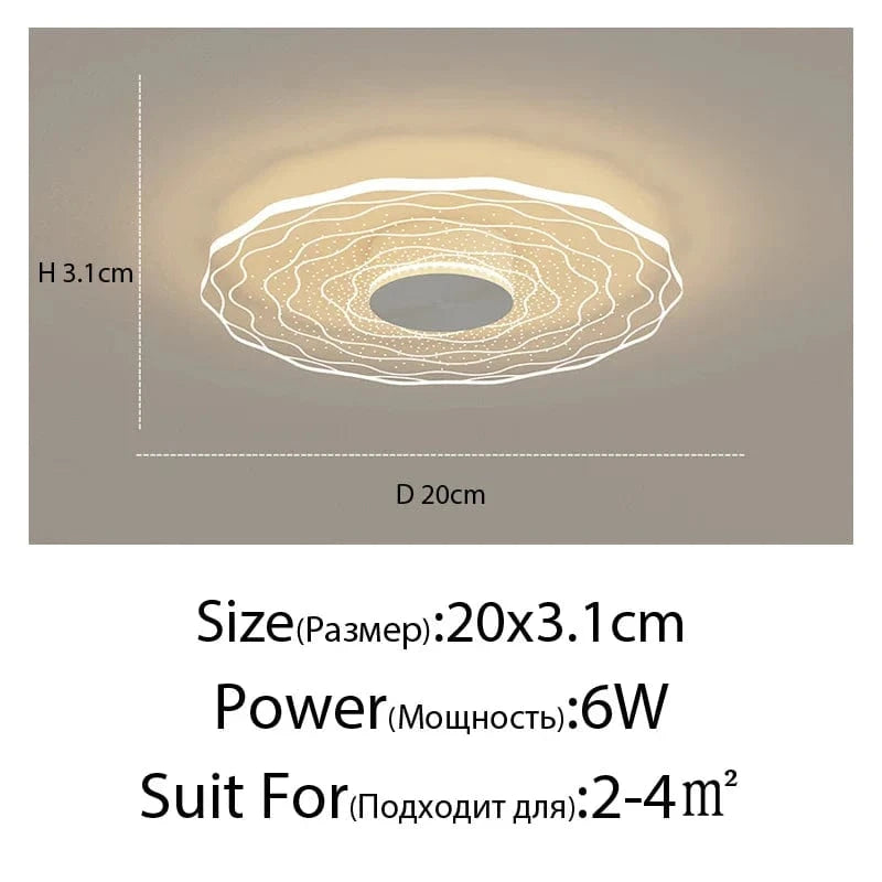 Plafonnier Moderne Minimaliste Fleur Créatif | Marco Lucetti X2109-20F / 3 couleurs pas de télécommande