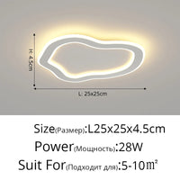 Plafonnier moderne minimaliste pour allée et balcon - Luminovia