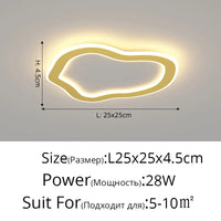 Plafonnier moderne minimaliste pour allée et balcon - Luminovia
