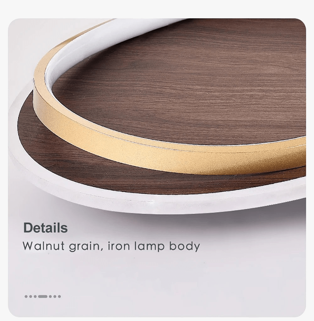 Plafonnier Moderne Rétro Bois Couleur pour Chambre, Restaurant, Cuisine, Étude, Balcon - Éclairage Led Intérieur | Marco Lucetti