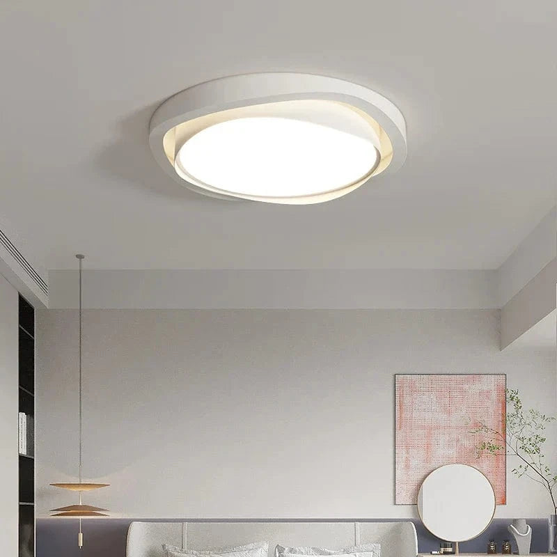 Plafonnier Moderne Salon Crème avec Protection Oculaire et Spectre Complet | Marco Lucetti