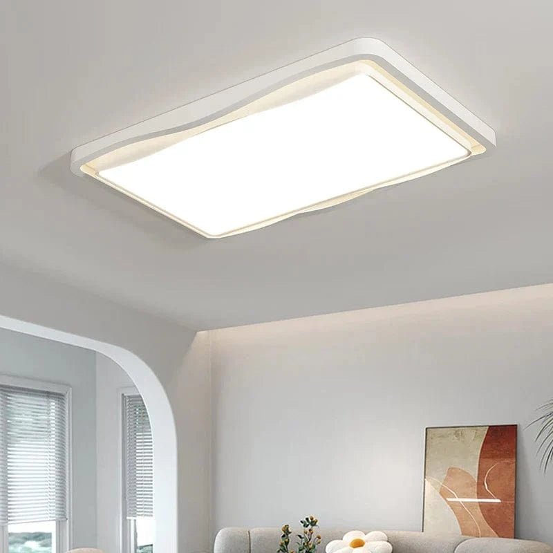 Plafonnier Moderne Salon Crème avec Protection Oculaire et Spectre Complet | Marco Lucetti