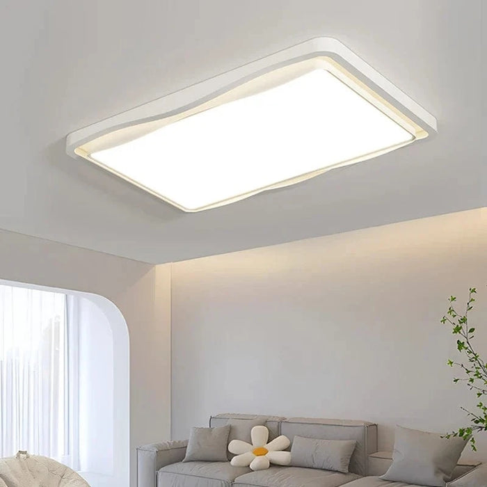 Plafonnier Moderne Salon Crème avec Protection Oculaire et Spectre Complet | Marco Lucetti