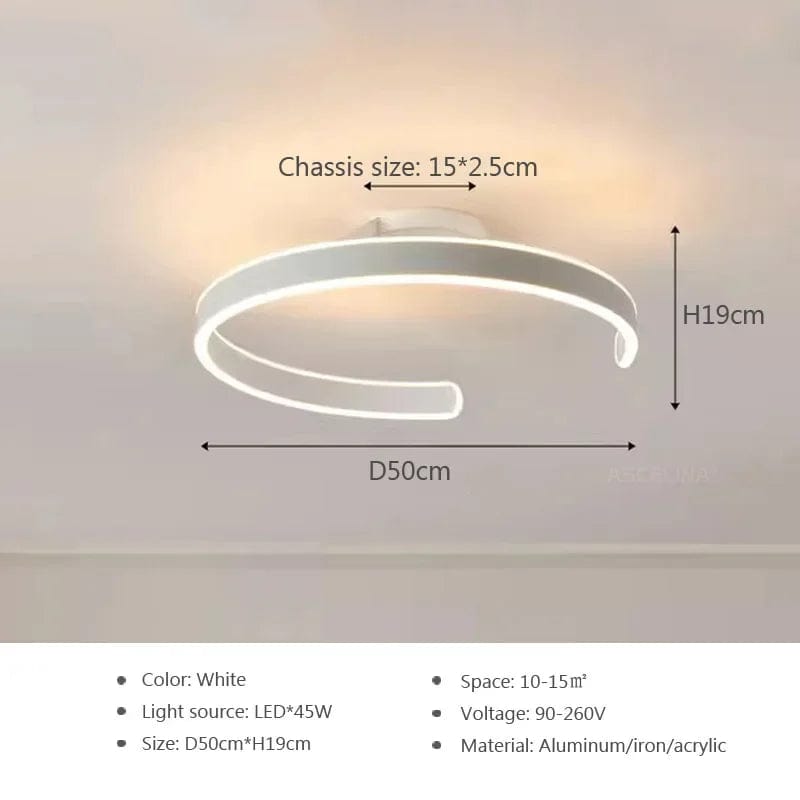 Plafonnier ModernRing avec LED intégrées | Marco Lucetti