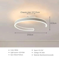 Plafonnier ModernRing avec LED intégrées | Marco Lucetti