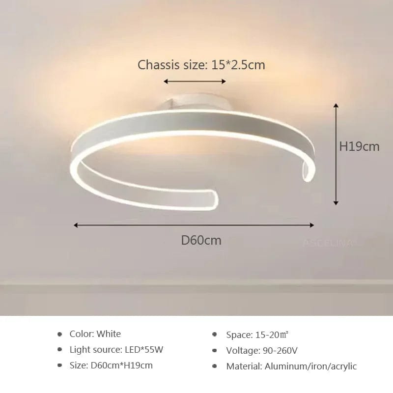 Plafonnier ModernRing avec LED intégrées | Marco Lucetti