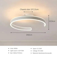 Plafonnier ModernRing avec LED intégrées | Marco Lucetti