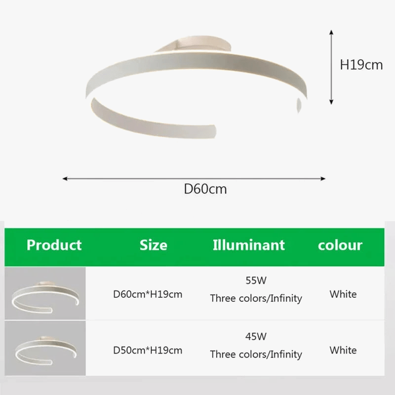 Plafonnier ModernRing avec LED intégrées | Marco Lucetti