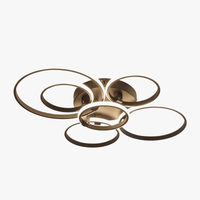 Plafonnier NEO Gleam : Plafond Moderne à LEDs Lumineux avec RC Dimmable – Cercle Anneaux Designer pour Salon et Chambre | Marco Lucetti