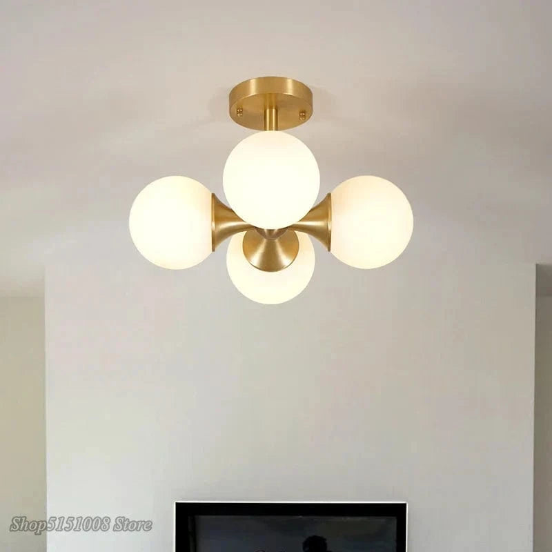 Plafonnier Nordic Glass Ball LED Lights - Décor lumineux moderne pour salon, cuisine et chambre | Marco Lucetti Titre par défaut