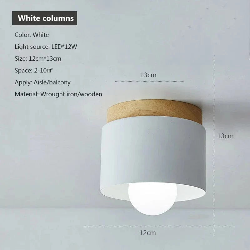 Plafonnier Nordic Wood - Luminaire Créatif pour une Décoration Moderne | Marco Lucetti StyleC 1 / Blanc chaud