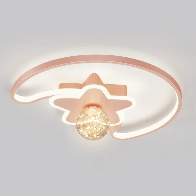 Plafonnier Nordica Girl | Marco Lucetti Rose lune / D40cm / Chaud