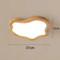 Plafonnier Nordik avec Grain de Bois Doré Moderne à LEDs | Marco Lucetti Lumière chaude