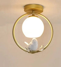 Plafonnier Nordik avec Motif d'Oiseau pour Balcon | Marco Lucetti B Or