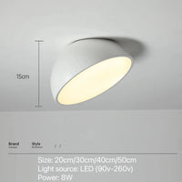 Plafonnier Nordik Loft Moderne pour Escalier d'Entrée avec Télécommande LED | Marco Lucetti BLANC / 50 cm / Lumière tricolore