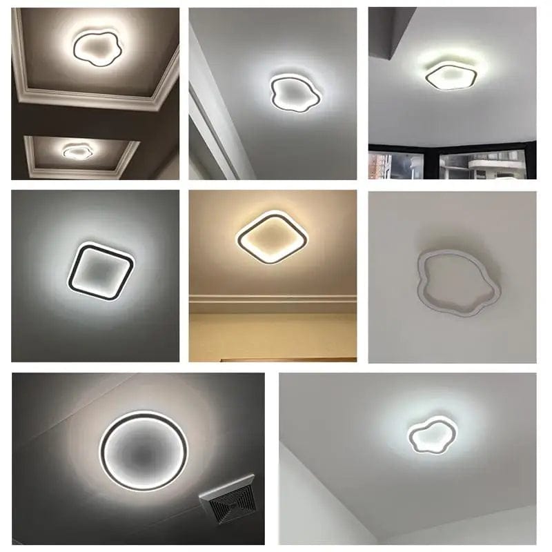 Plafonnier nordique à LED pour allée ronde - Dia 25cm - Design créatif - Idéal pour la cuisine et l'intérieur de la maison | Marco Lucetti