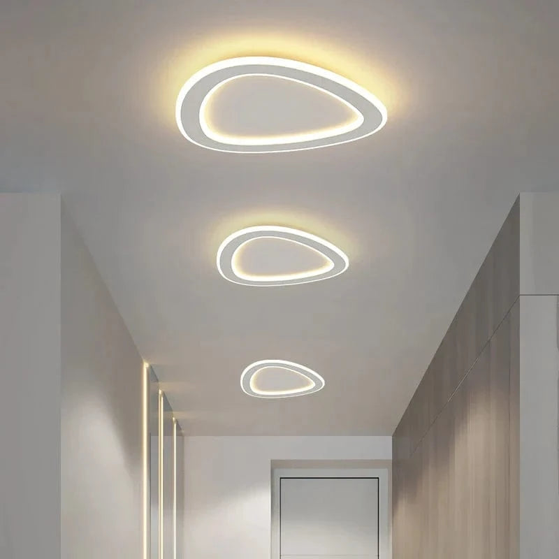 Plafonnier nordique à LED pour allée ronde - Dia 25cm - Design créatif - Idéal pour la cuisine et l'intérieur de la maison | Marco Lucetti