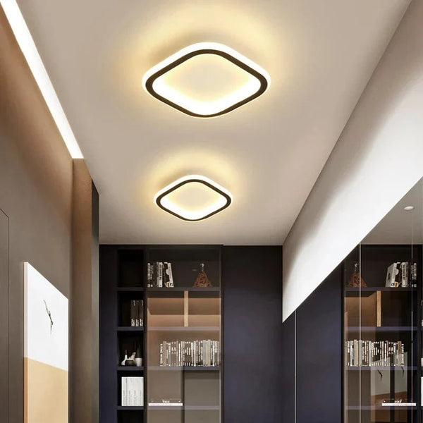 Plafonnier nordique à LED pour allée ronde - Dia 25cm - Design créatif - Idéal pour la cuisine et l'intérieur de la maison | Marco Lucetti