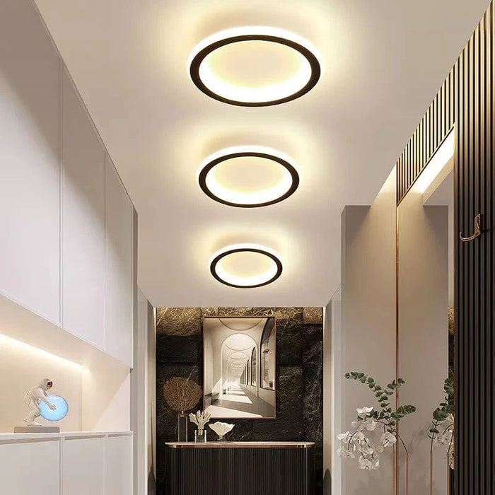Plafonnier nordique à LED pour allée ronde - Dia 25cm - Design créatif - Idéal pour la cuisine et l'intérieur de la maison | Marco Lucetti
