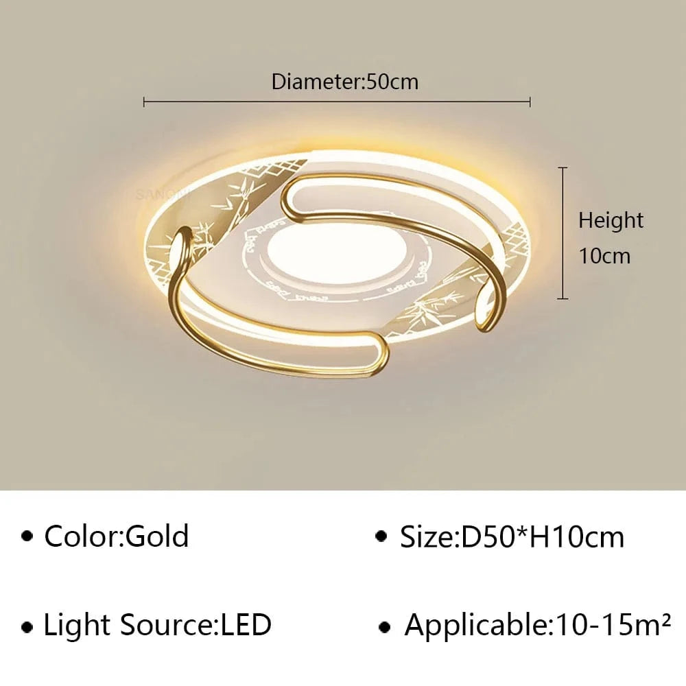 Plafonnier Nordique Art LED - Luminaire Intérieur Design | Marco Lucetti Circulaire 50CM B / Blanc froid (pas de RC)