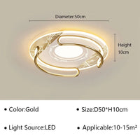 Plafonnier Nordique Art LED - Luminaire Intérieur Design | Marco Lucetti Circulaire 50CM B / Blanc froid (pas de RC)