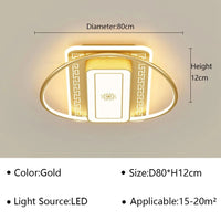 Plafonnier Nordique Art LED - Luminaire Intérieur Design | Marco Lucetti Circulaire 80CM A / Blanc froid (pas de RC)