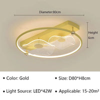 Plafonnier Nordique Art LED - Luminaire Intérieur Design | Marco Lucetti Circulaire 80CM / Blanc chaud (pas de RC)