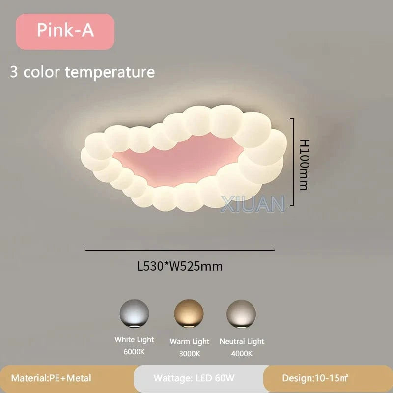 Plafonnier nordique CloudShape | Marco Lucetti Rose A 1