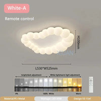 Plafonnier Nordique Design à Bulles Luminaire Décoratif - Idéal pour la Chambre | Marco Lucetti Blanc A