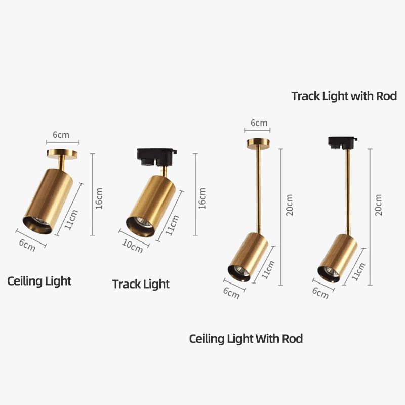 Plafonnier nordique élégant en doré et noir | Marco Lucetti