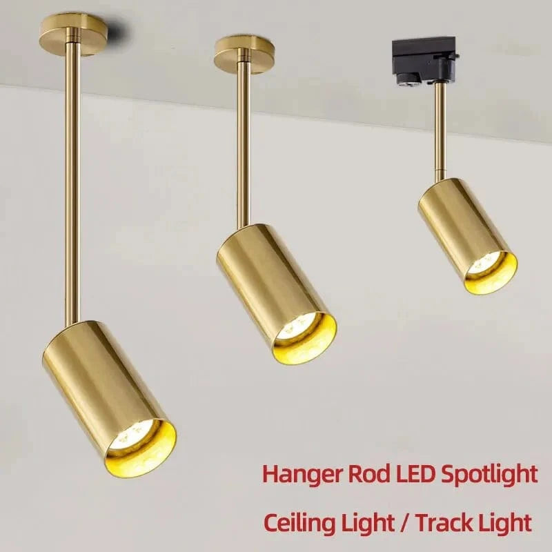 Plafonnier nordique élégant en doré et noir | Marco Lucetti