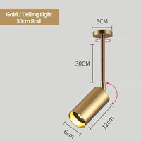 Plafonnier nordique élégant en doré et noir | Marco Lucetti Plafond Or 30cm / Blanc chaud