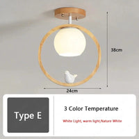 Plafonnier nordique en bois - Illuminaire LED  | Marco Lucetti E / 3 Température de couleur