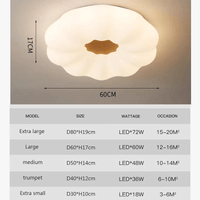 Plafonnier Nordique en Bois Massif | Lampe Moderne pour Salon, Chambre et Restaurant | Marco Lucetti