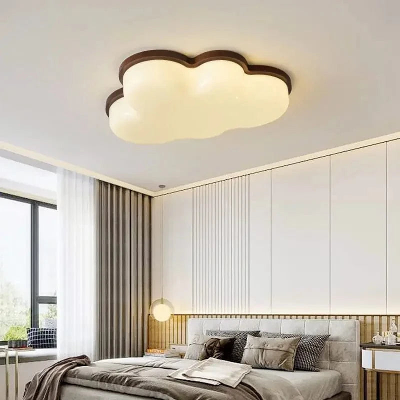 Plafonnier nordique en bois massif pour une chambre à coucher élégante | Marco Lucetti