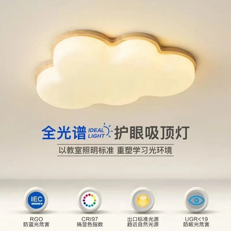 Plafonnier nordique en bois massif pour une chambre à coucher élégante | Marco Lucetti