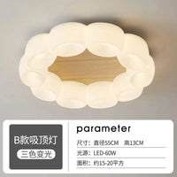 Plafonnier nordique en bois massif pour une chambre à coucher élégante | Marco Lucetti Grain de bois de type B 55 / Gradation tricolore