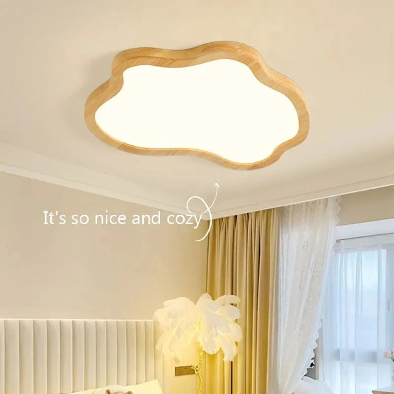 Plafonnier nordique en bois minimaliste - Élégance scandinave | Marco Lucetti