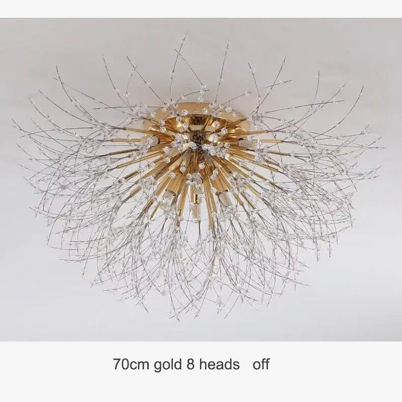 Plafonnier Nordique en Cristal Forme Pissenlit Lustre Moderne Décoratif - Collection Scandi Dandelion