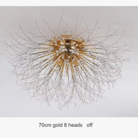 Plafonnier Nordique en Cristal Forme Pissenlit Lustre Moderne Décoratif - Collection Scandi Dandelion
