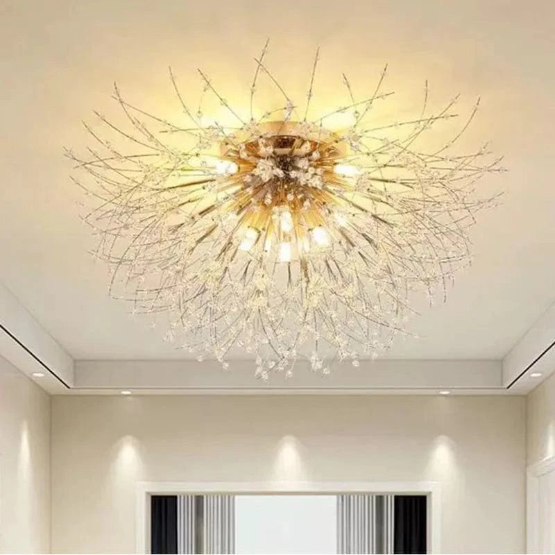 Plafonnier Nordique en Cristal Forme Pissenlit Lustre Moderne Décoratif - Collection Scandi Dandelion | Marco Lucetti