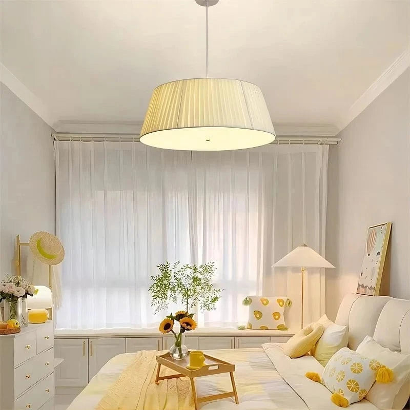 Plafonnier Nordique en Cuivre avec Abat-jour en Lin de Qualité - Édition Limitée | Marco Lucetti