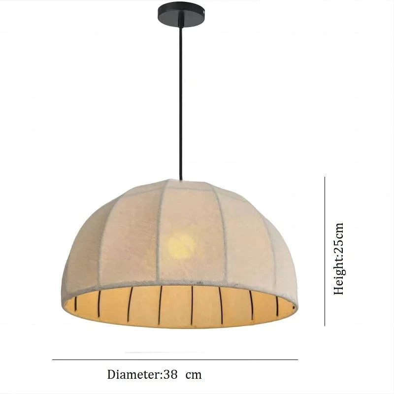 Plafonnier Nordique en Cuivre avec Abat-jour en Lin de Qualité - Édition Limitée | Marco Lucetti A style Dia 38cm / Blanc chaud