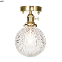 Plafonnier nordique en cuivre avec abat-jour en verre | Marco Lucetti