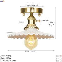 Plafonnier nordique en cuivre avec abat-jour en verre | Marco Lucetti I