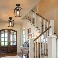 Plafonnier nordique en fer noir pour un style industriel rétro | Marco Lucetti